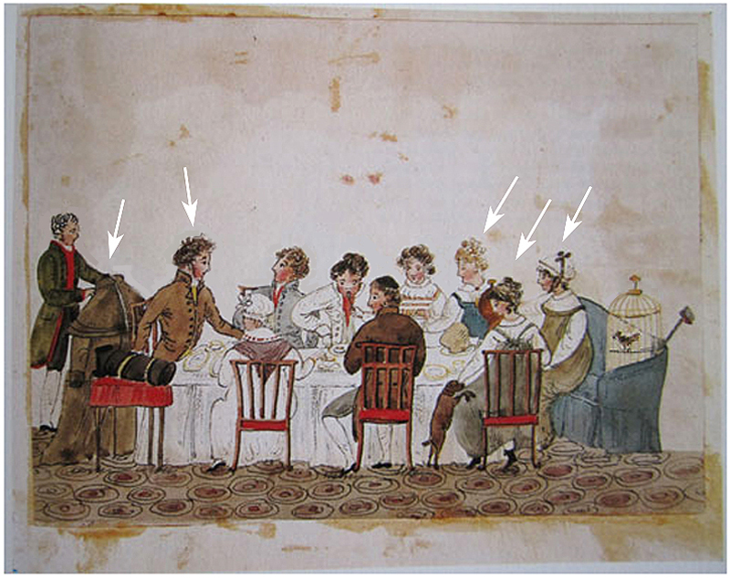 Dynes Hall Family at Dinner Diana Sperling 1812